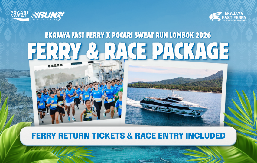 Pocari Sweat Run Lombok 2026 Ekajaya Fast Ferry Package
